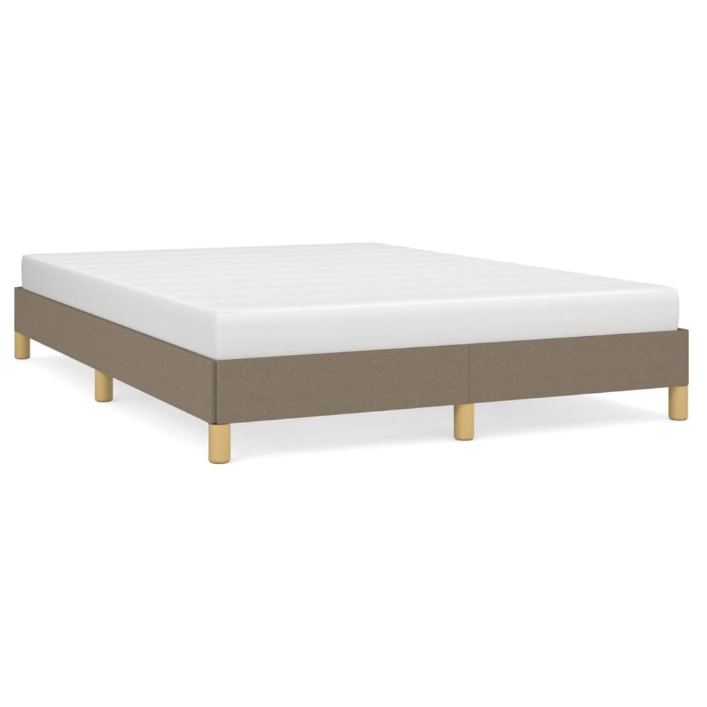 Bettgestell ohne Matratze Taupe 160x200 cm Stoff