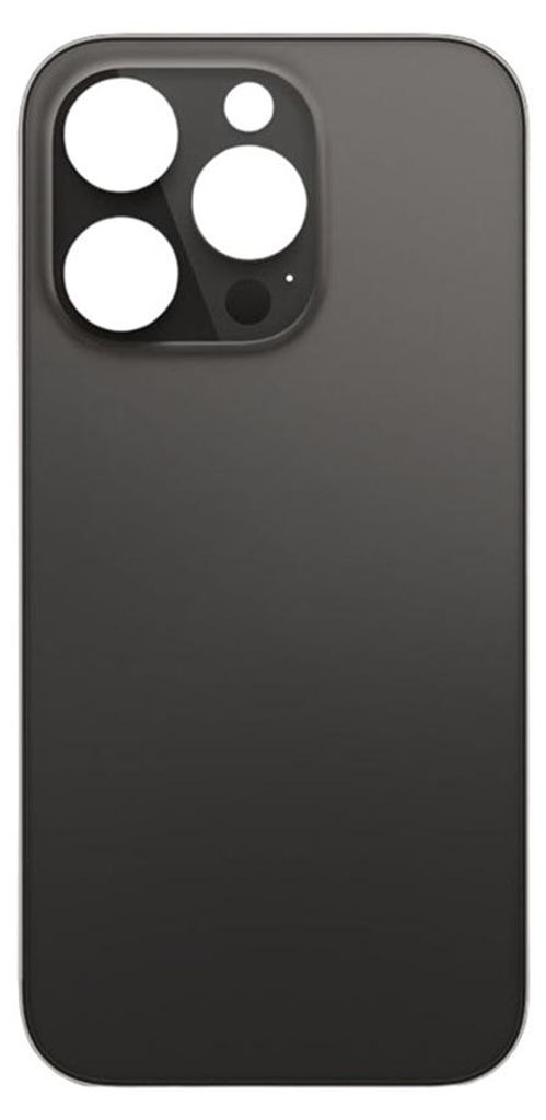 Glasrückseite für iPhone 14 Pro Max schlicht in Space Black