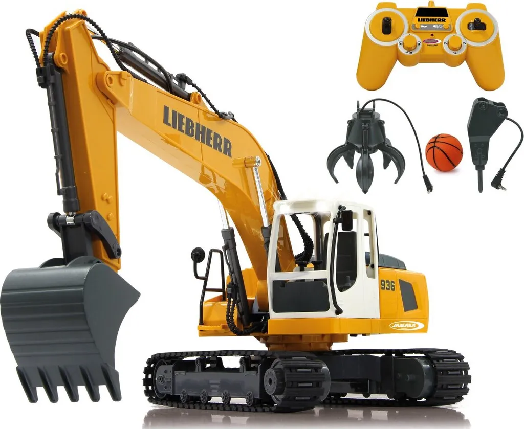 Pelle Jamara Liebherr R936 radiocommandée : jouet robuste et réaliste