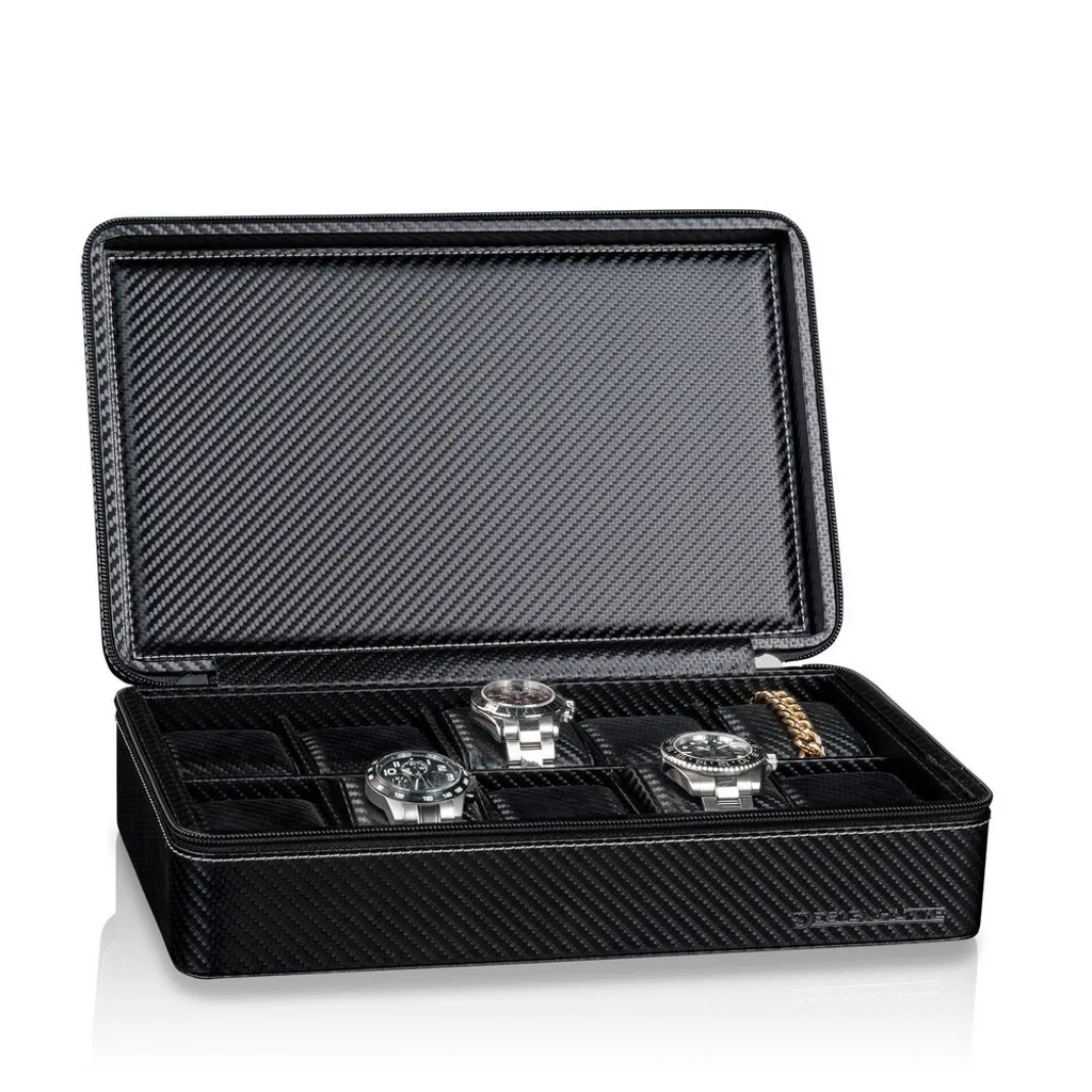 Boîte pour montres en carbone noir de haute qualité Tampa 10