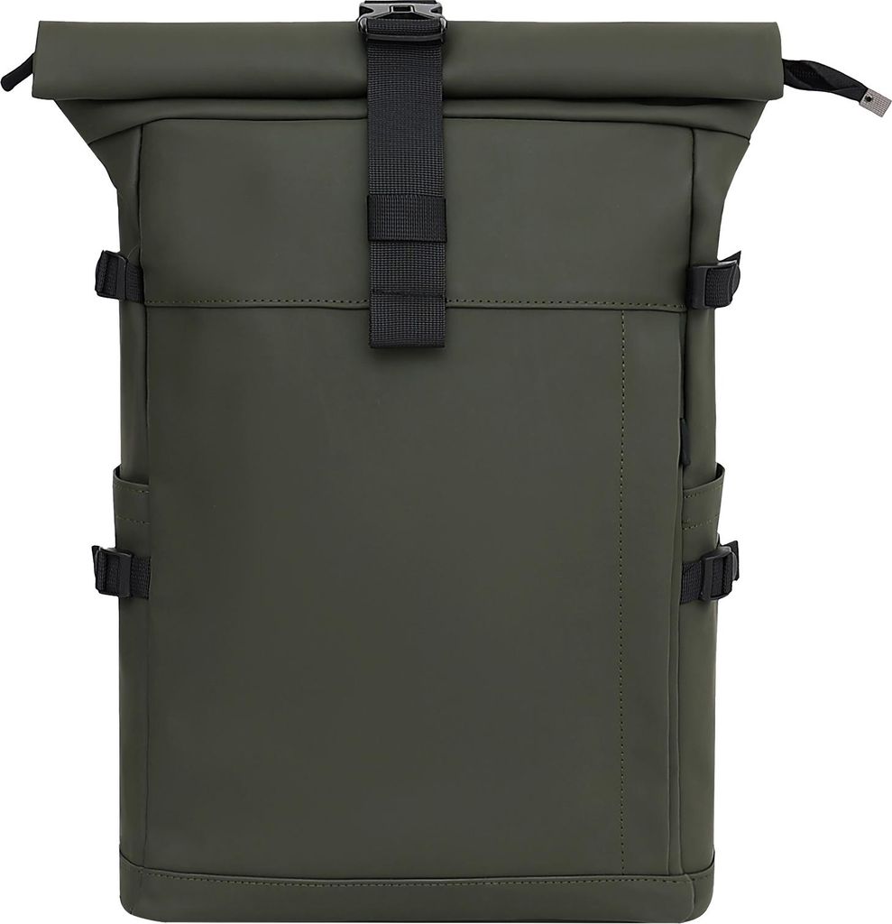 Cityrucksack RollTop Rucksack Freizeitrucksack Herren Damen Wasserabweisend (9058) OLIVE