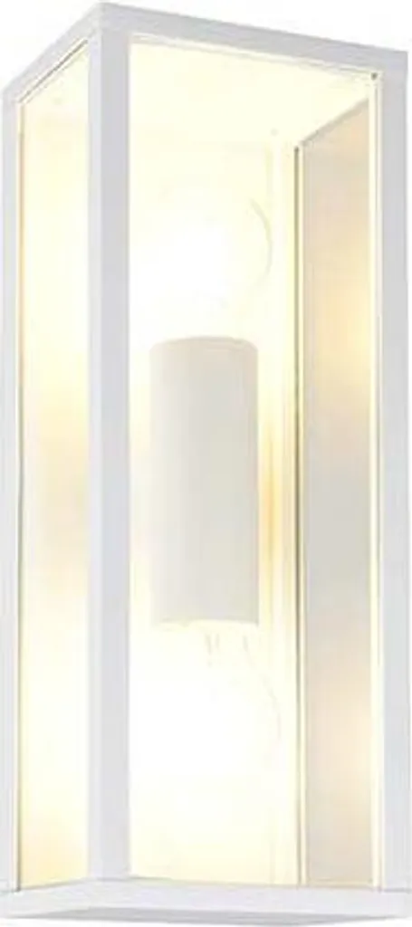Applique extérieure IP44 blanc mat en aluminium 38cm étanche et chic