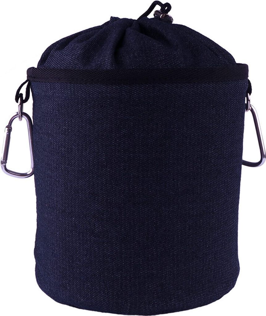 Design Wäscheklammerbeutel aus Denim mit zwei Karabinerhaken - Blau