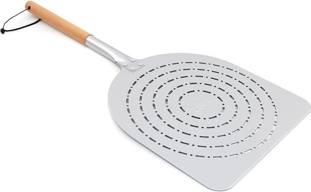 Perforierte Pizzaschaufel - leicht und robust - 1 Stück - Aluminium - 65 x 30,5 cm
