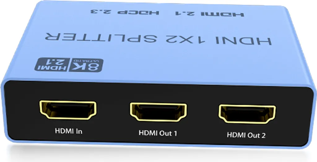 Splitter HDMI 8K Haute Vitesse - Doubleur d'Écran pour Vidéoprojecteur et TV
