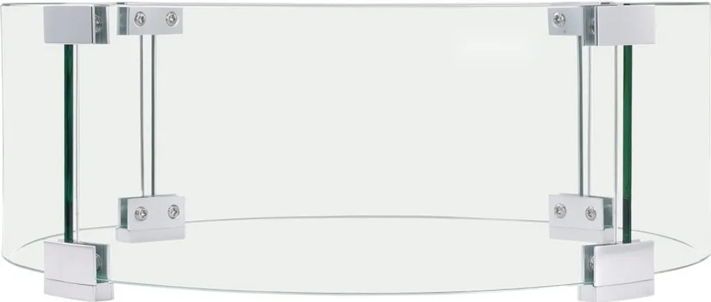 Offerta Paravento Vetro Caminetto 660x152mm - Protezione Esterno Duratura