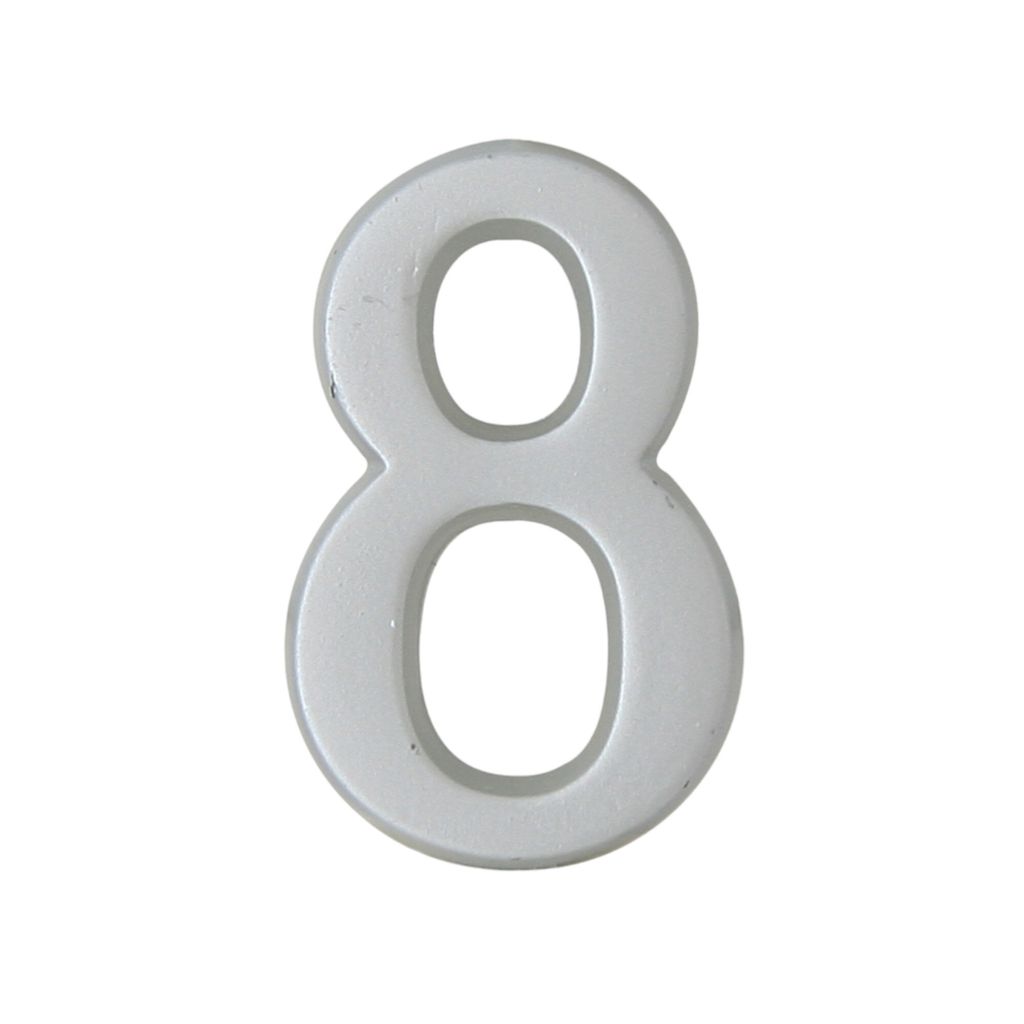 DOMINO Hausnummer Briefkasten Selbstklebend – 8 | 3D Türnummer Adressnummern Aufkleber | Hausnummern Klebend | Klebezahlen Wetterfest | Zahlen z...