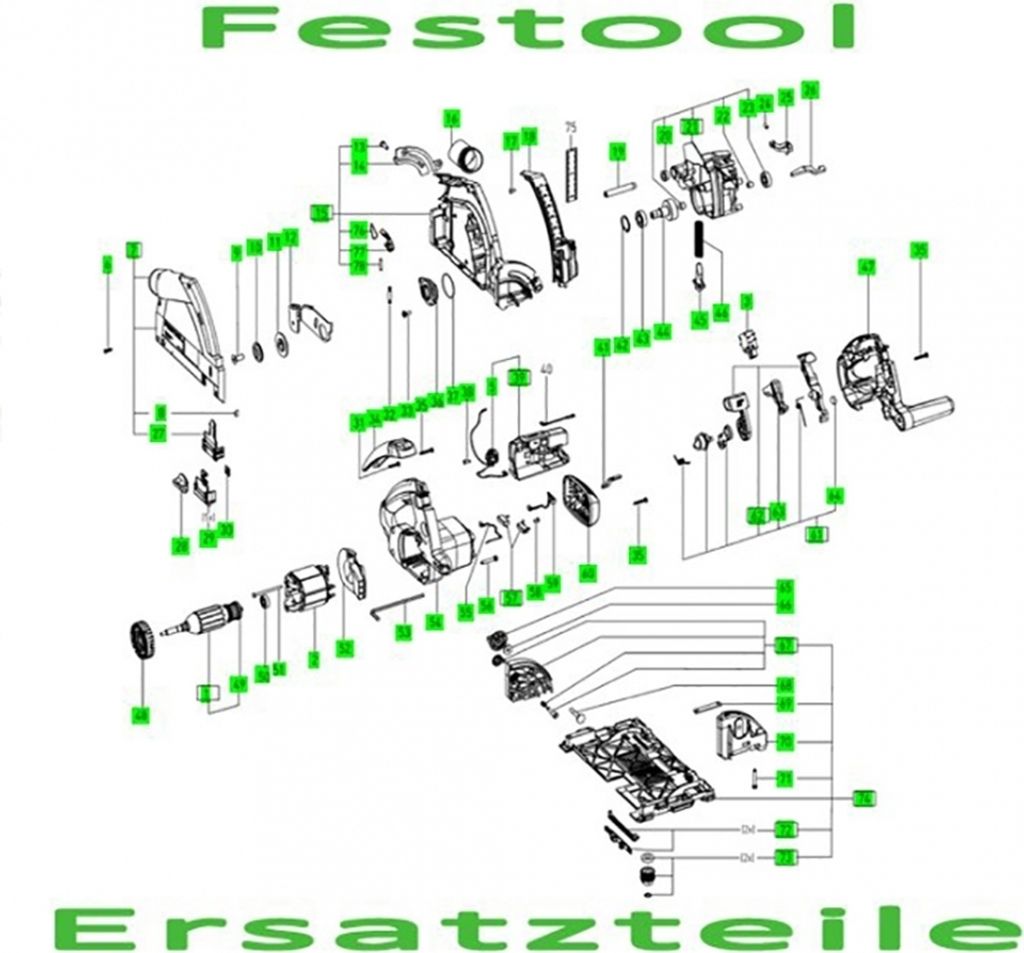 Festool Feld PS 200 E ET-BAUGRUPPE 489355