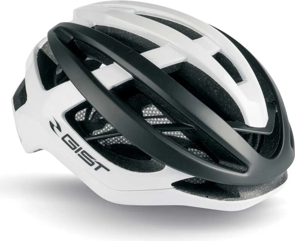 Casque Vélo Gist Sonar S-M Blanc Noir : Sécurité et Ajustement Précis