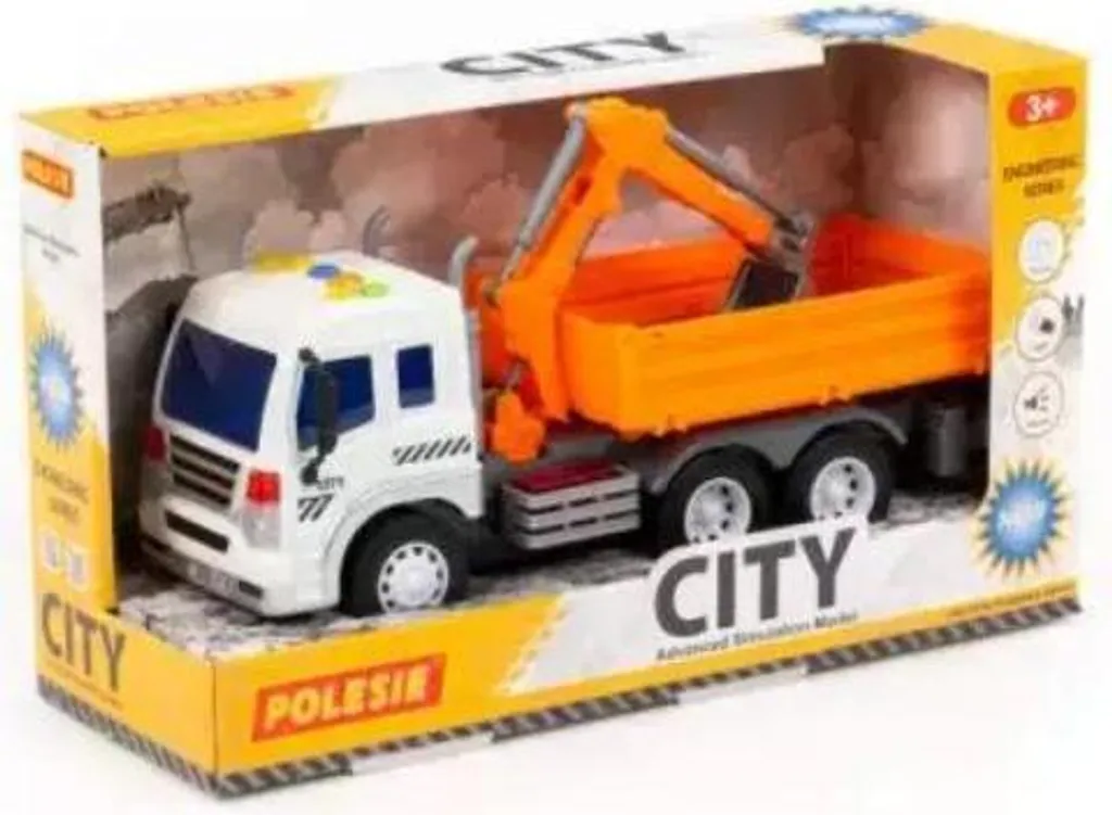 Pelleteuse Camion Pom City pour bac à sable - Jouet extérieur enfant