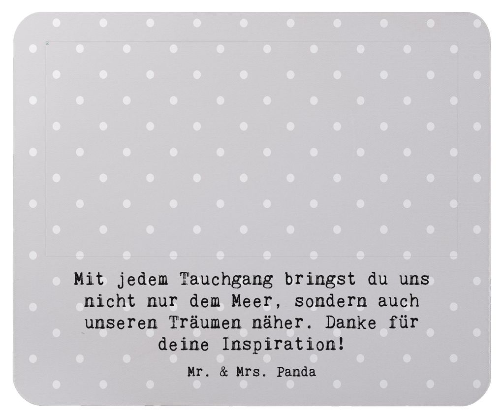 Mr. & Mrs. Panda Mouse Pad Tauch Trainerin - Grau Pastell - Produktbild 