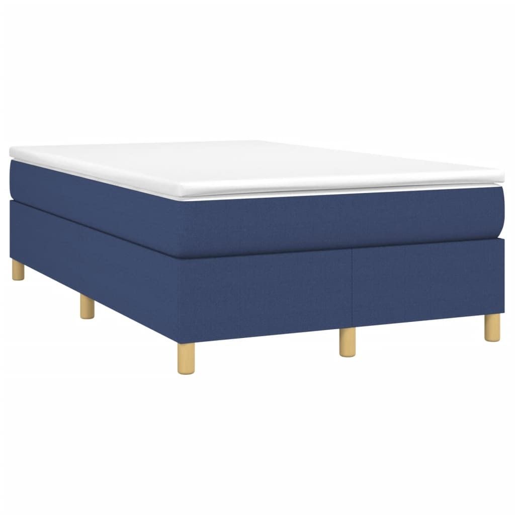 Blau Boxspringbett mit Matratze Blau 120x190 cm Stoff ,Design 2024 Neu