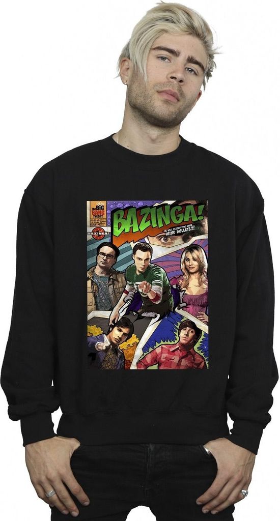 The Big Bang Theory - "Bazinga" Sweatshirt für Herren BI11038 (XL) (Schwarz)