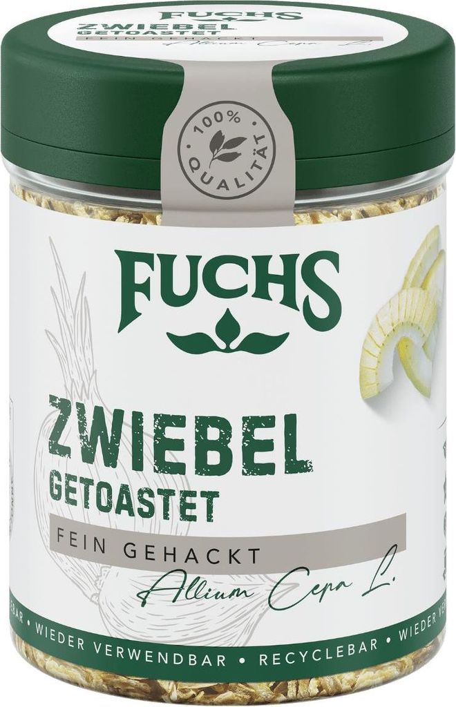 Zwiebel getoastet fein gehackt