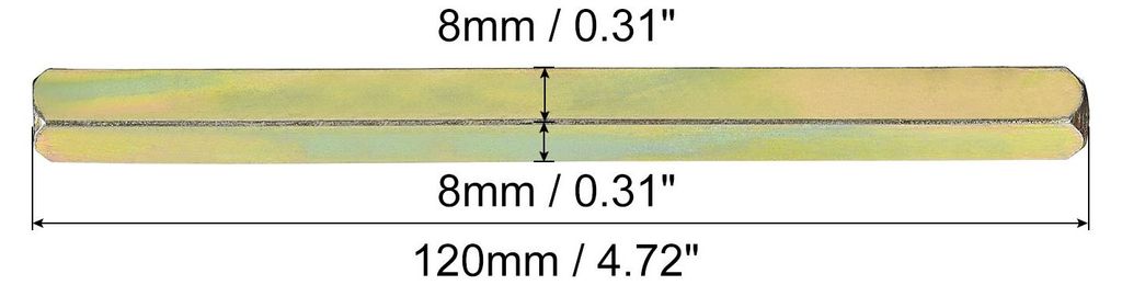 Tš¹rgriff Spindel, Ersatz Tš¹rklinken Spindelstange, 120mm Lange Tš¹rspindel Ersatzteile Tš¹rbeschlag Haustš¹r Vierkantstift fš¹r Tš¹...