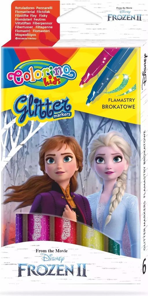 Colorino Kids Glitter Marker 6 Farben Frozen