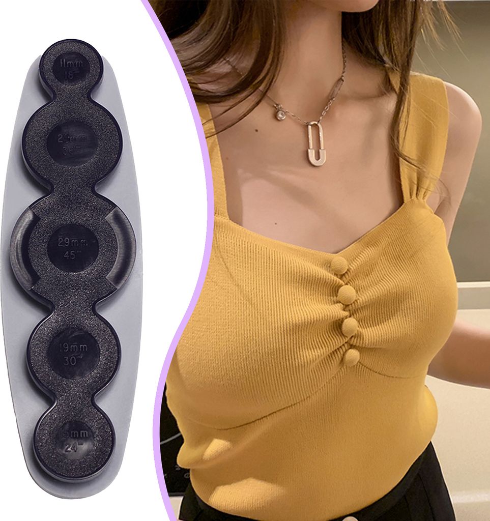 Taste Maker Tool Multifunktional tragbares Kunststoff handgefertigt personalisierte Knopfschalen für Patchwork
