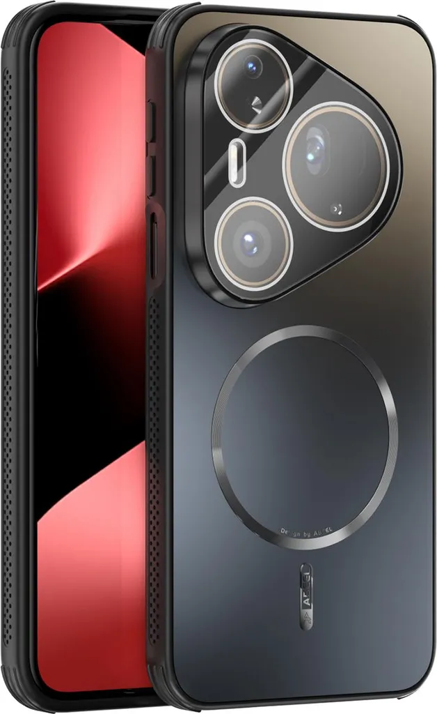 Cover Huawei Pura 80 Ultra Magnetica Nera - Protezione Lenti e Calore - 1