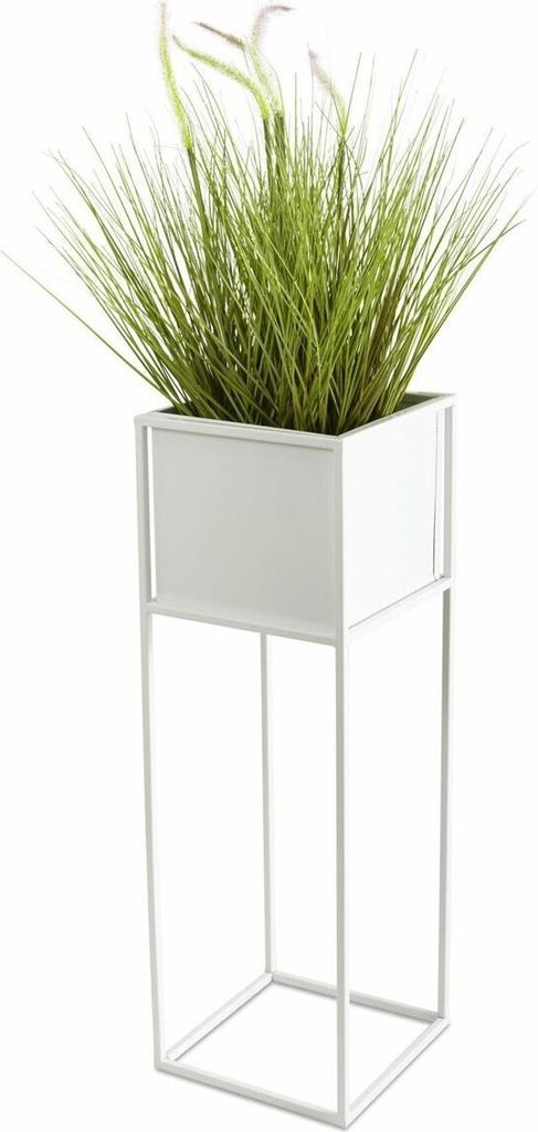 Moderner Blumenständer weiß 70 cm GLAM Produktbild 4