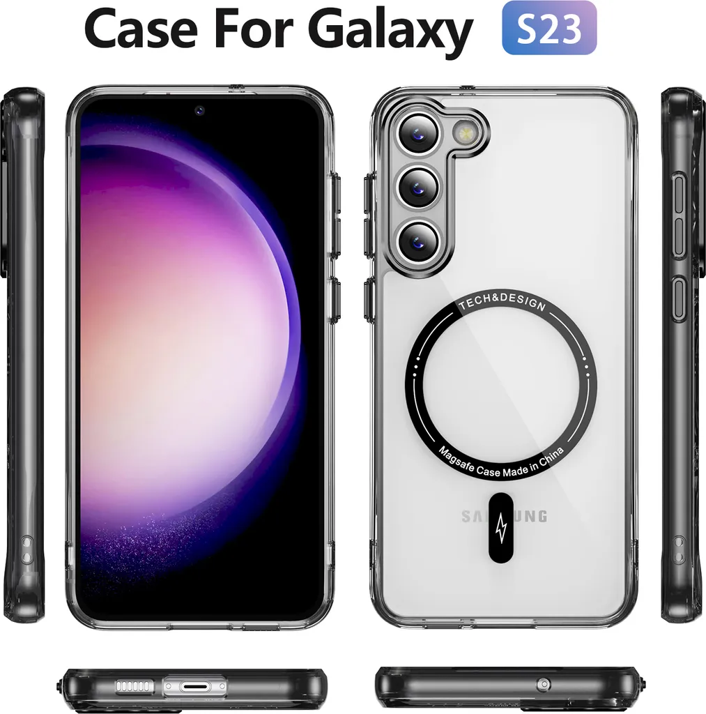 Cover Samsung S23 MagSafe: Trasparente, Nera e Praticamente Indistruttibile - 2