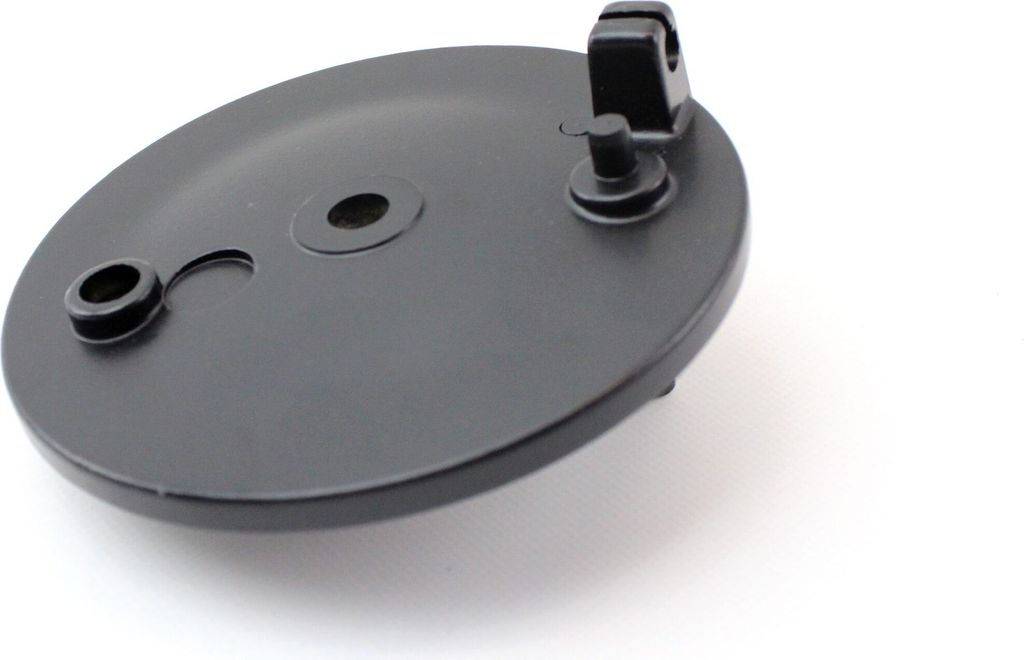 Bremsschild hinten ohne Bohrung Bremszug außen schwarz matt Simson