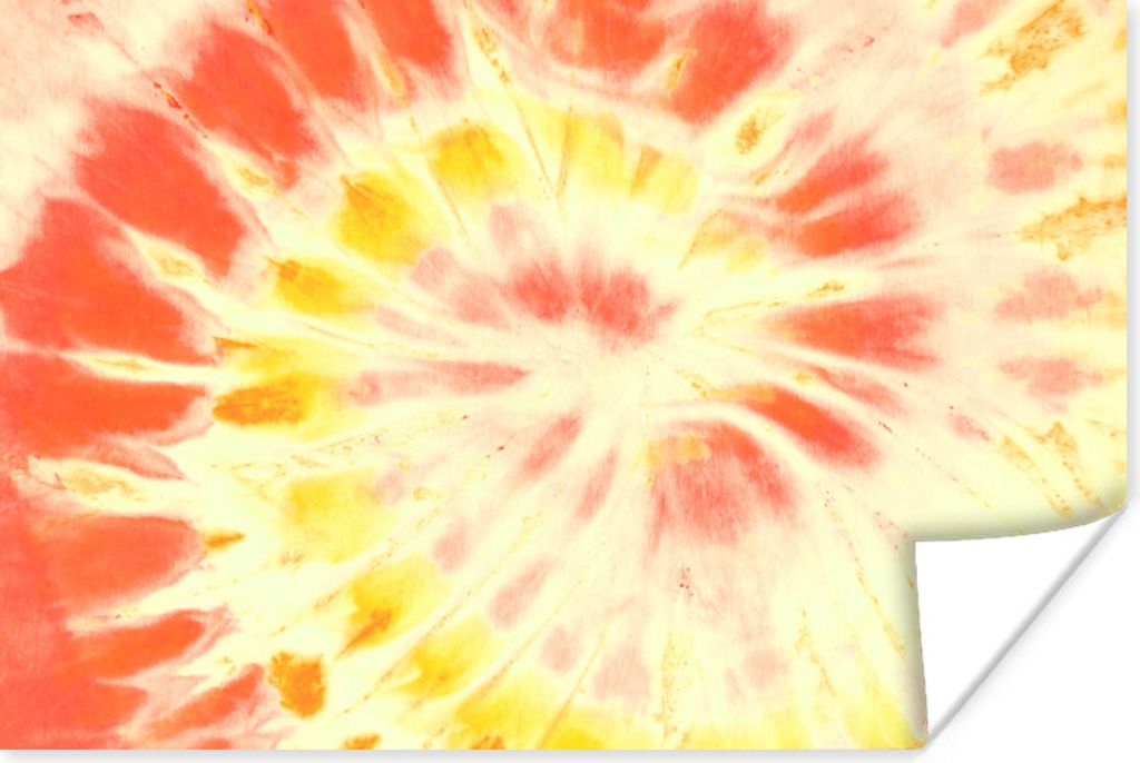MuchoWow Poster Sommer - Krawattenfärbung - Rot 120x80 cm - Bilder