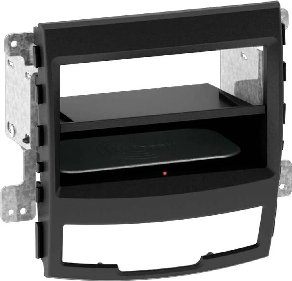 Façade double DIN Inbay Ssangyong Korando 2010+ finition noir mat