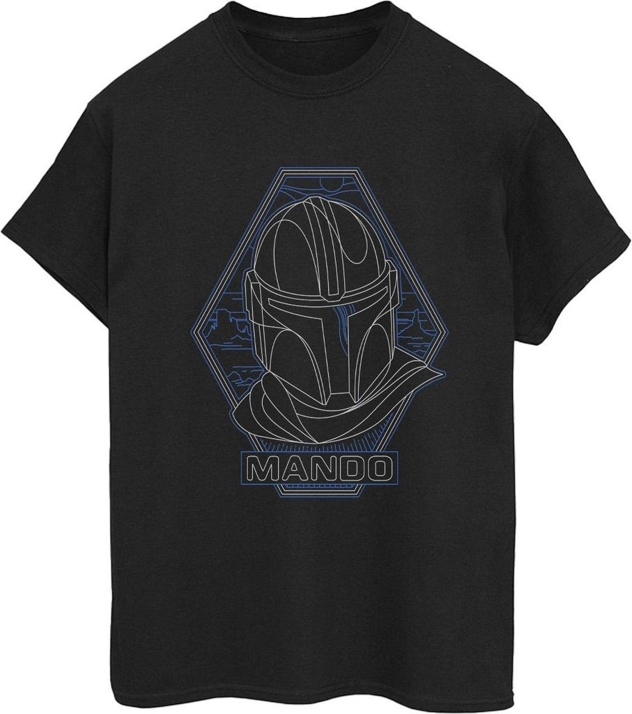 Star Wars - "The Mandalorian" T-Shirt für Damen BI45924 (L) (Schwarz)