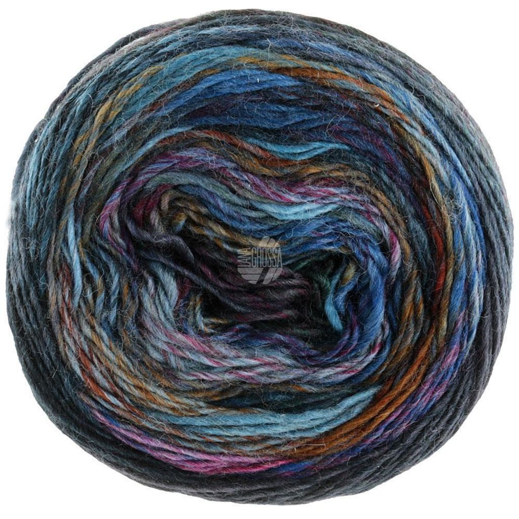 Lana Grossa COLORISSIMO Dochtgarn aus 100 % Wolle mit Produktbild 
