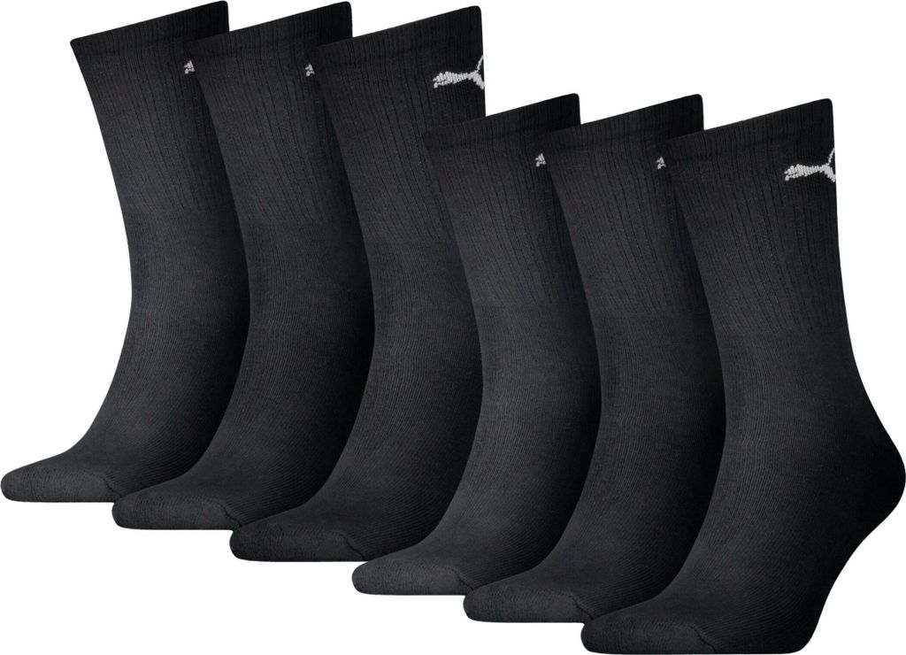 Puma Uni Sport Socken 6er Pack black 43-46 Produktbild 
