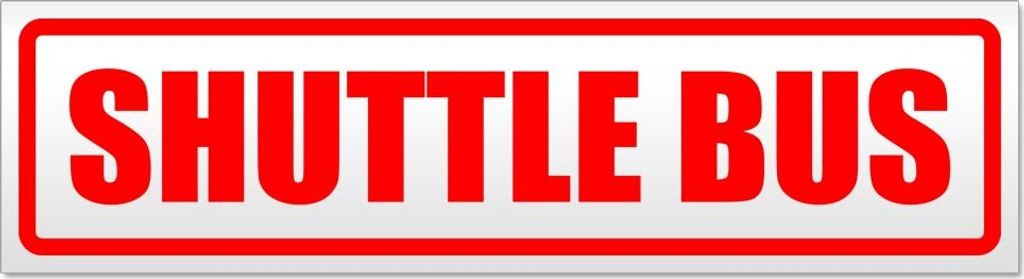 Shuttle Bus Magnetschild Schild magnetisch