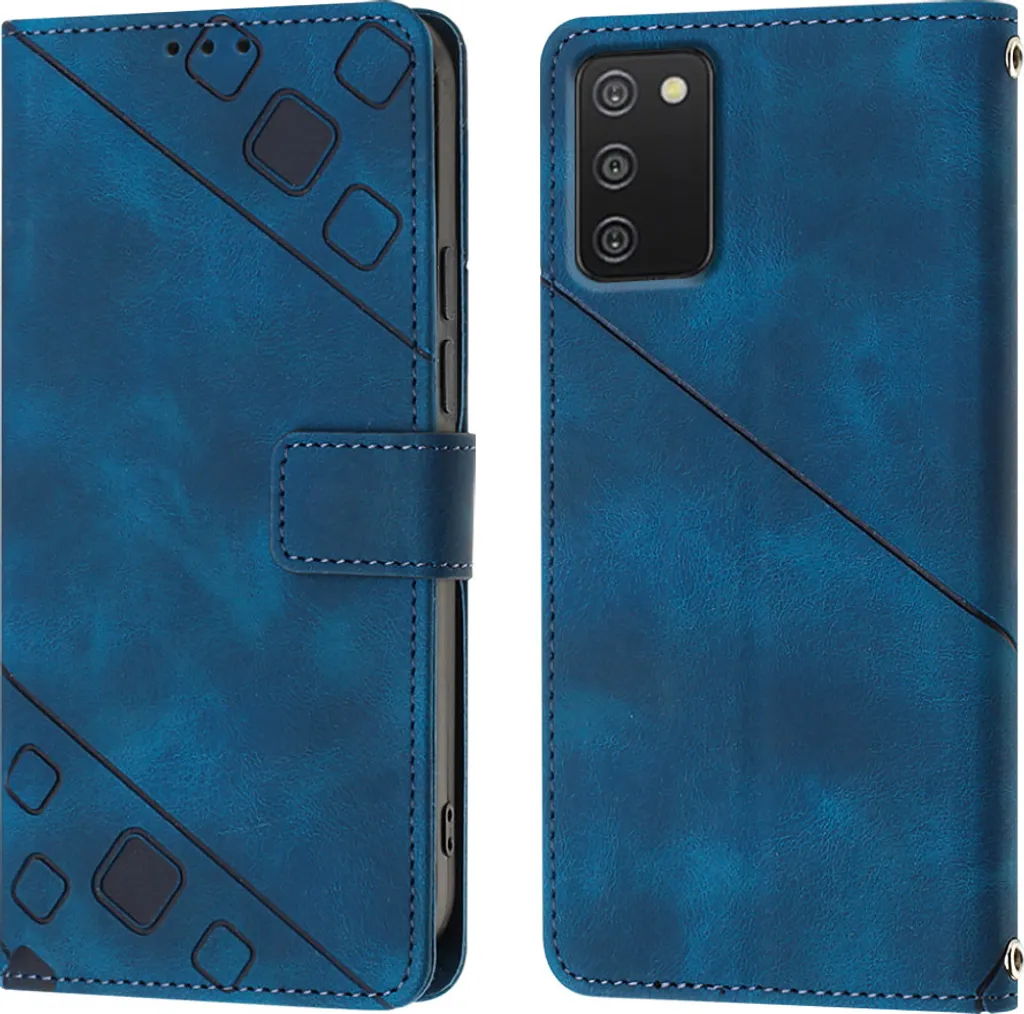 Cover Samsung Galaxy A03S Blu Sicura | Portafoglio e Anti-urto Bimbi