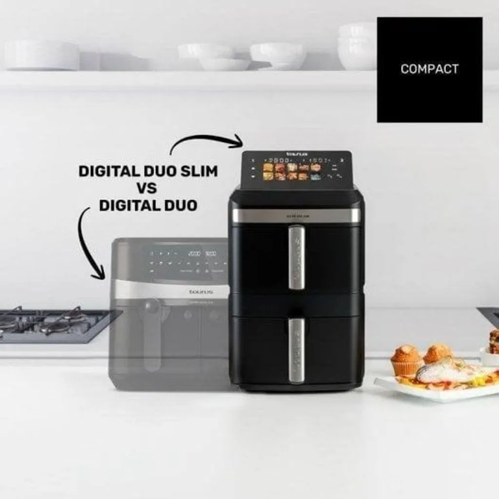 Friteuse Air Duo Slim TAURUS à double compartiment et format compact - 13