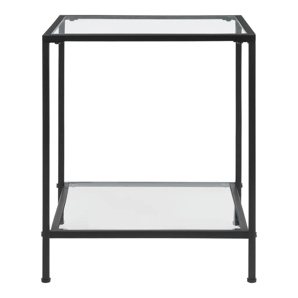 Table d'appoint stable Norrtälje en verre pour salon encombré