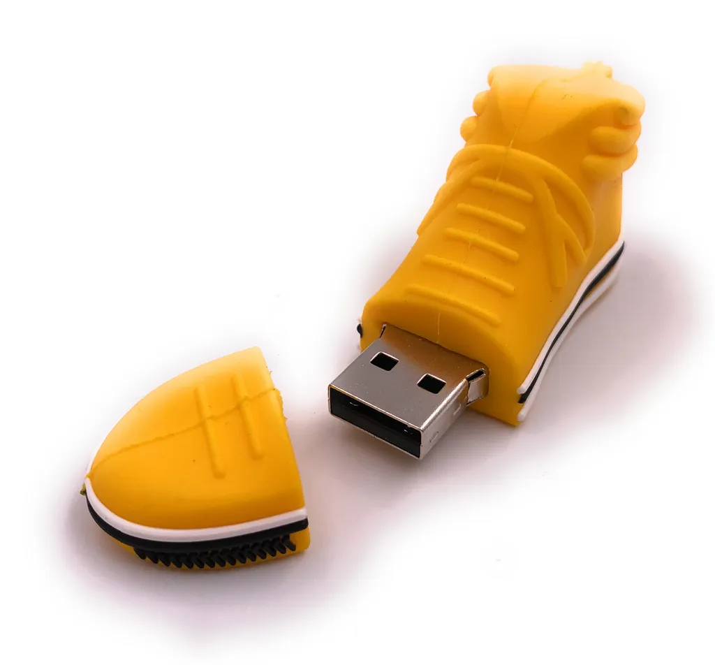Clé USB 3.0 128 Go Onlineworld2013 en Forme de Basket Sneaker Jaune - 2