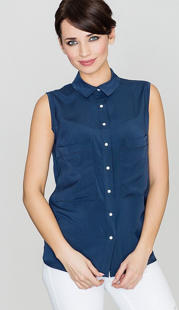 Lenitif Tanktop für Frauen Angliflour dunkelblau S
