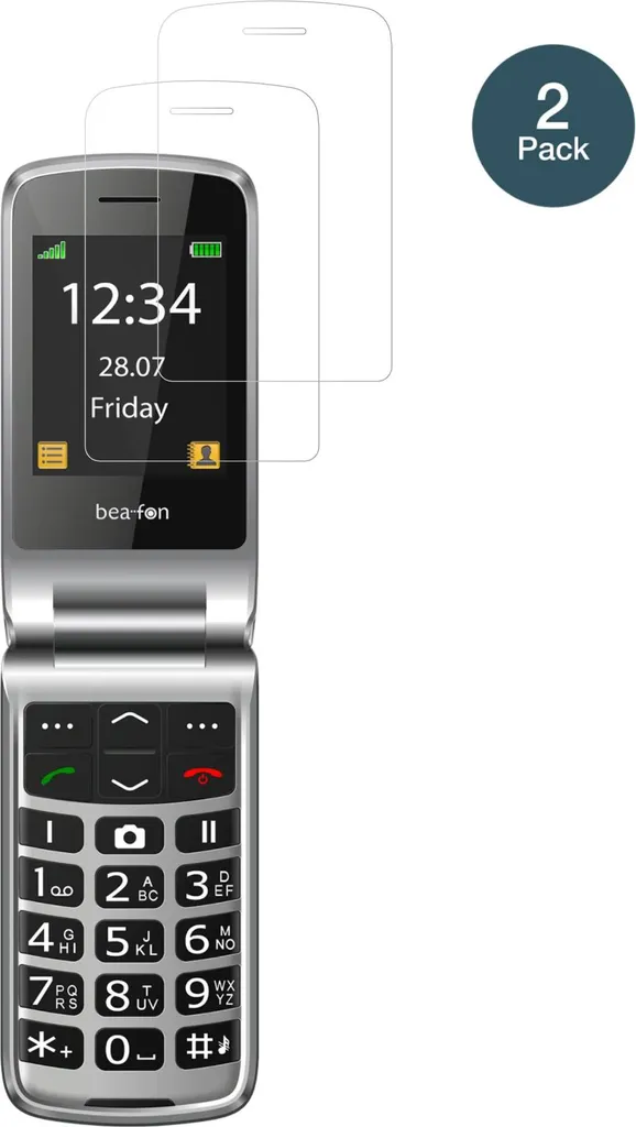 Vetro Flessibile 9H per Beafon SL645 - 2x Pellicole Protettive dipos - 2