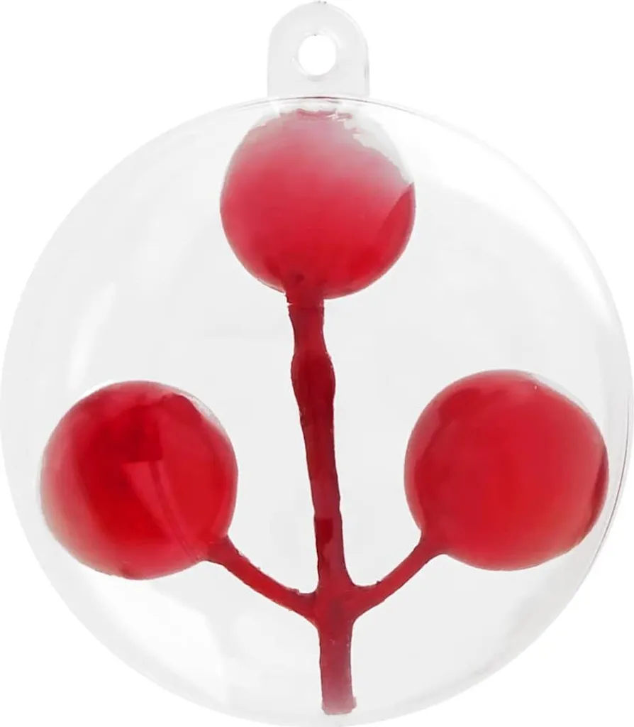 Boules de Noël Incassables Transparentes 5 cm - Set de 200 Unités - 2
