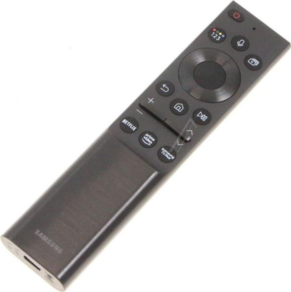 A Samsung remote control is shown against a white background.