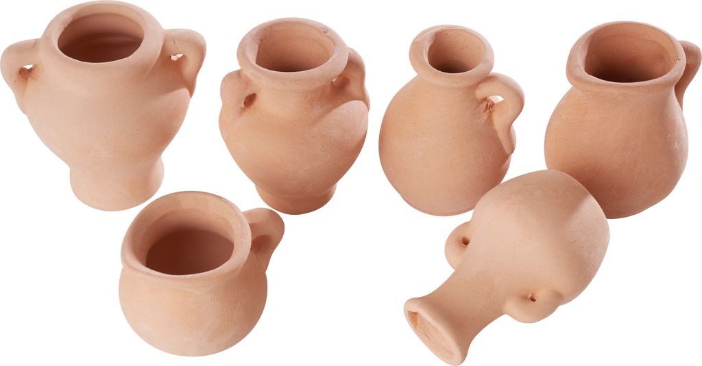 Ton-Vasen, 6er-Set Höhe 4-6cm Produktbild 