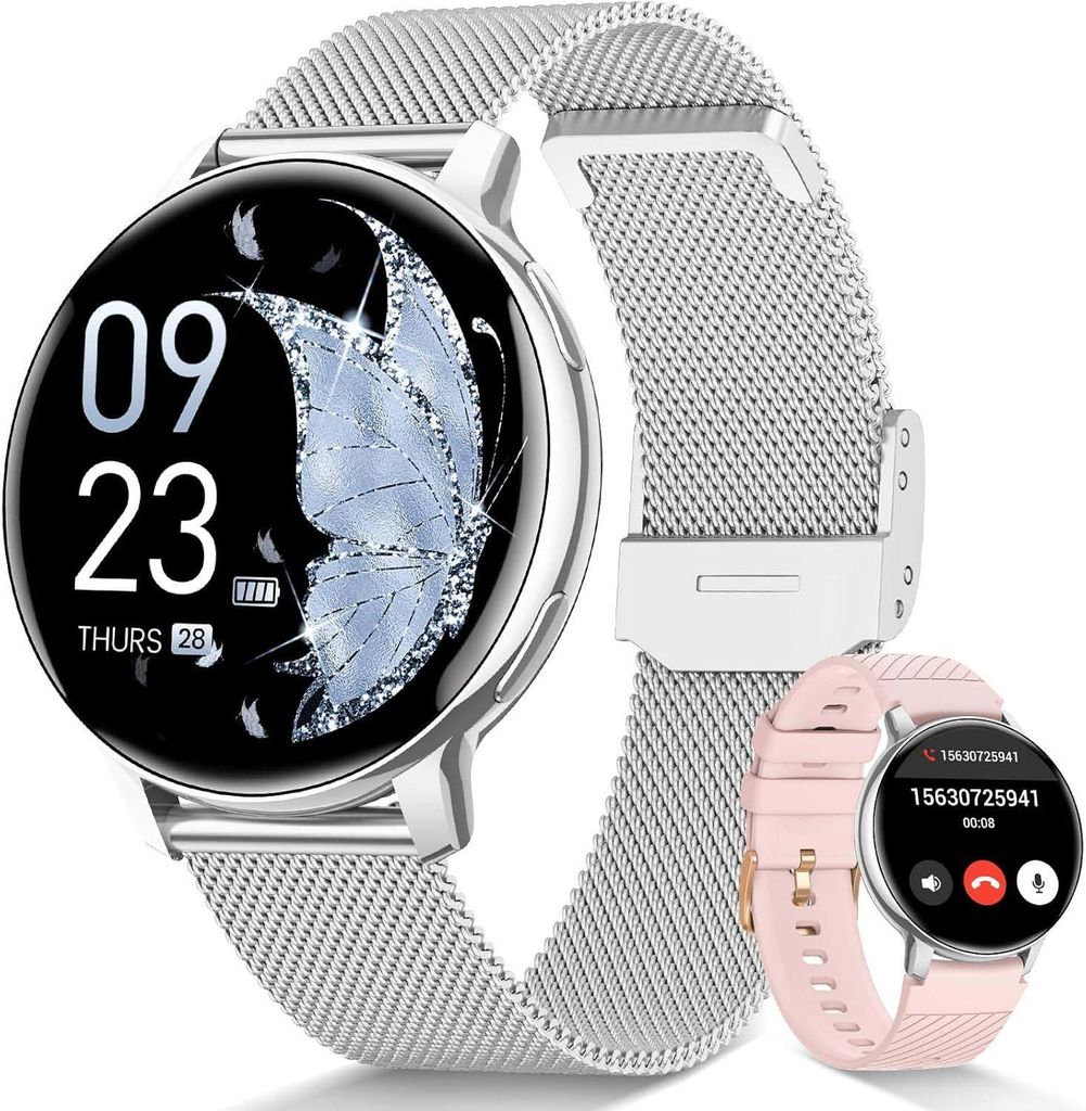 2026 NEW Smartwatch Damen Fitnesstracker Uhr mit Produktbild 
