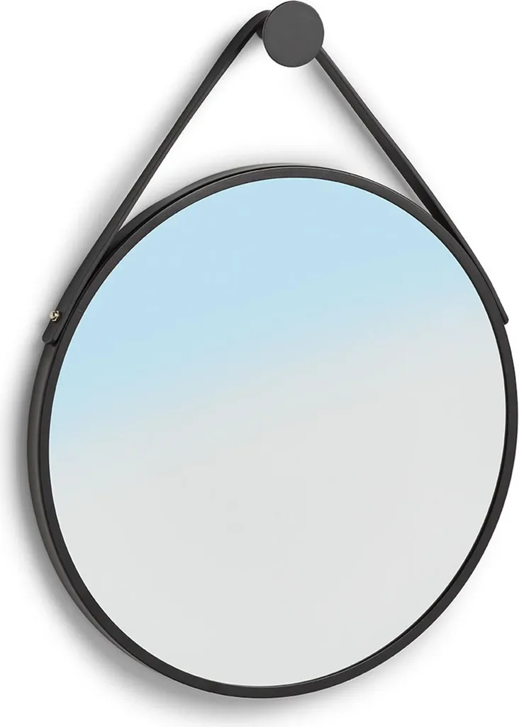 Miroir mural rond métal 40 cm - Agrandissez votre espace sans encombrer