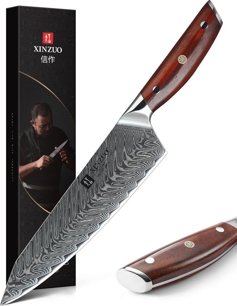 XinZuo - Damast Kochmesser - B27 Yi Serie