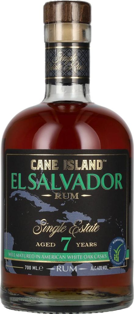 Cane Island EL SALVADOR 7 Years Old Single Estate Rum 43% Vol. 0,7l