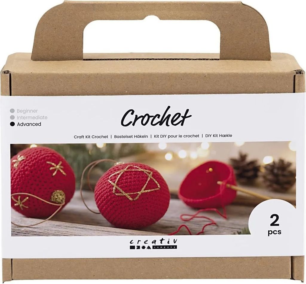 creativ company Kreativ Set Häkeln rot