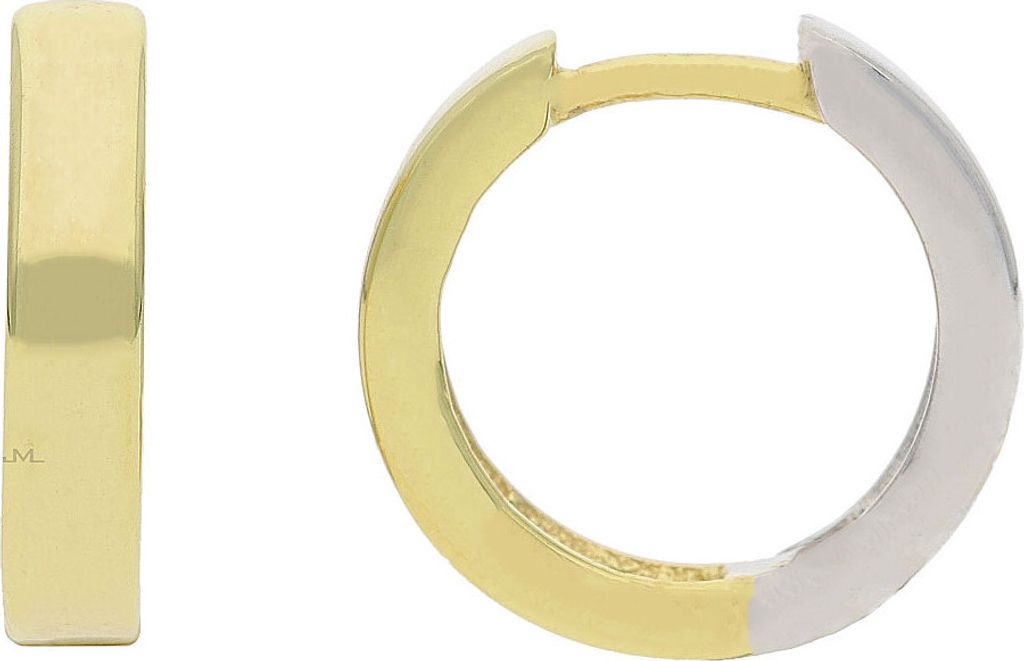 JuwelmaLux Creolen 333 Gold- und Weißgold JL30-06-1861