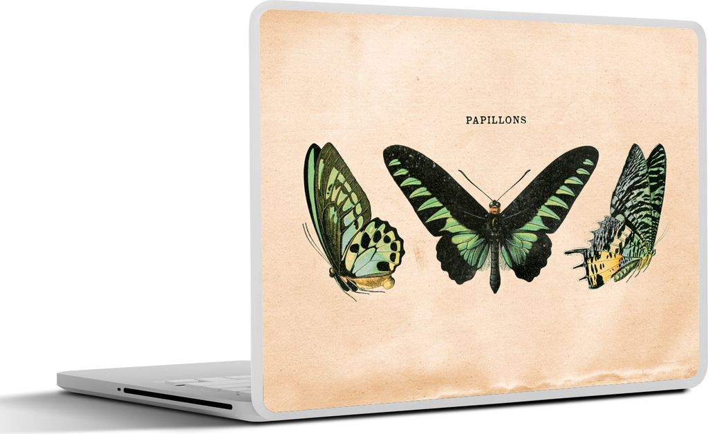MuchoWow Laptop Aufkleber Sticker Cover Schmetterling - Tier - Insekt 36.5x27.5 cm - Laptop-Sticker