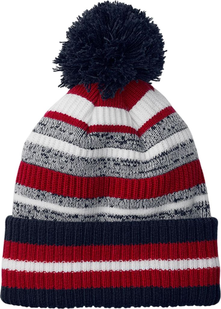Beechfield - "Multi-Sport Fan" Mütze für Herren/Damen Uni BC6942 (Einheitsgröße) (Dunkelblau/Rot/Weiß)