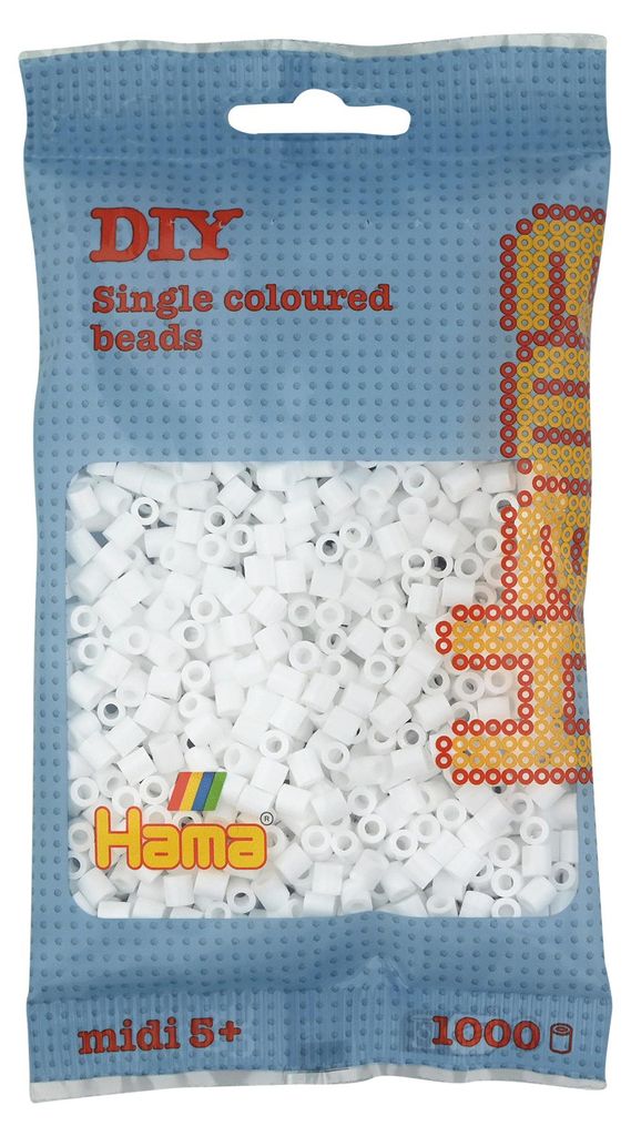 Hama 207-01 Sacchetto 1000 perline bianco Immagine del prodotto 