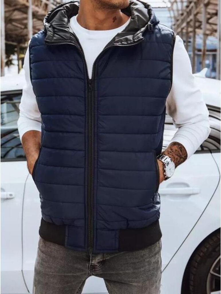 Dstreet Gilet da uomo Yio blu scuro XXL Immagine del prodotto 